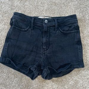 Hollister short-short high rise jean shorts